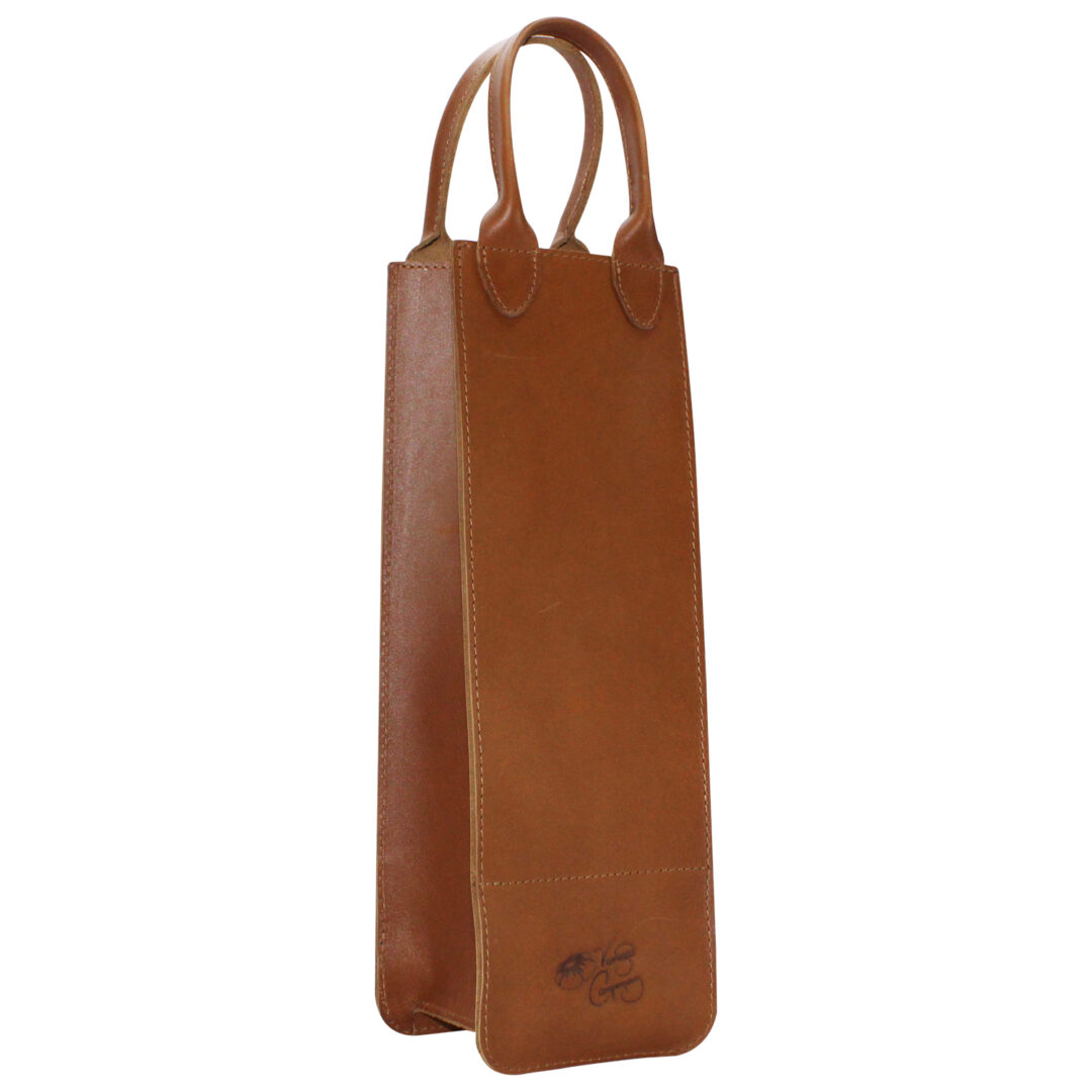 A Leather Wine Carrier for One Bottle