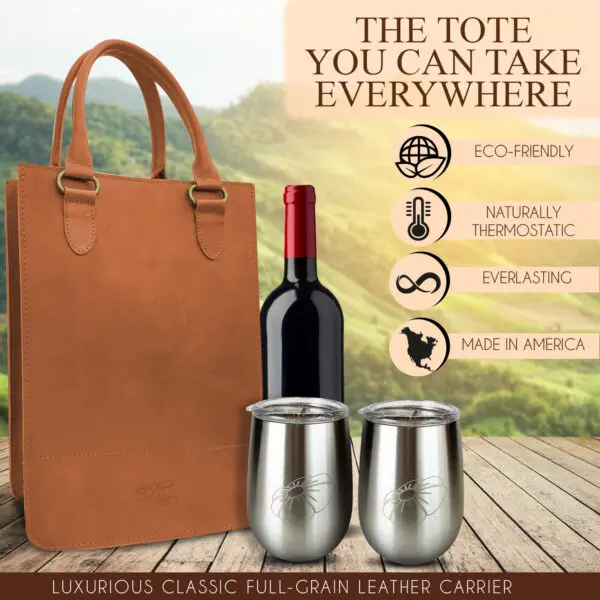 Two Tumblers With Two Wine Spaces Tote Bag