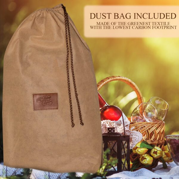 A Dust Bag With Strings for Wine Bag